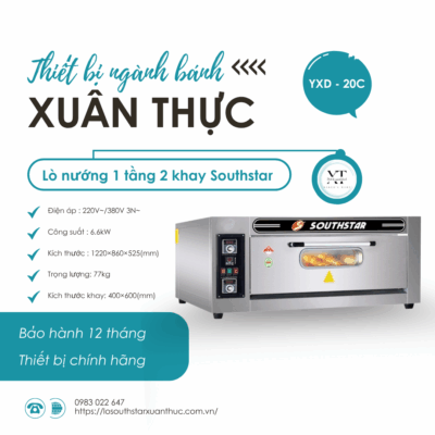 Lò nướng 1 tầng 2 khay southstar YXD-20C