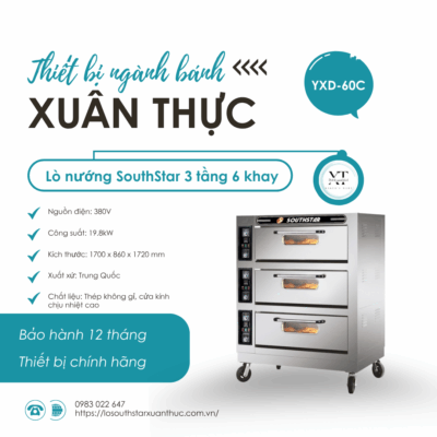 Lò nướng 3 tầng 6 khay Southstar YXD-60C