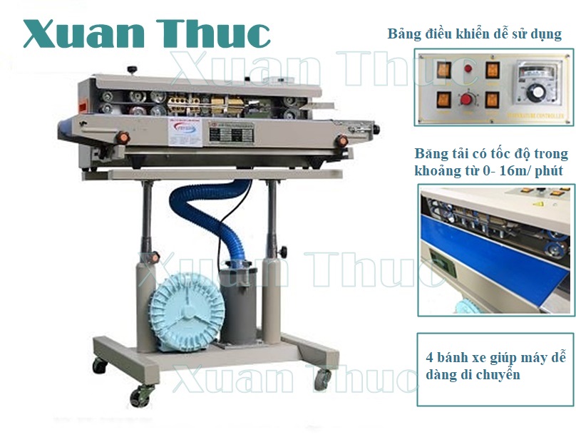 Máy thổi khí và hàn miệng túi Máy thổi khí và hàn miệng túi