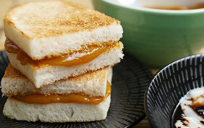 Bánh mì nướng Kaya Bánh mì nướng Kaya