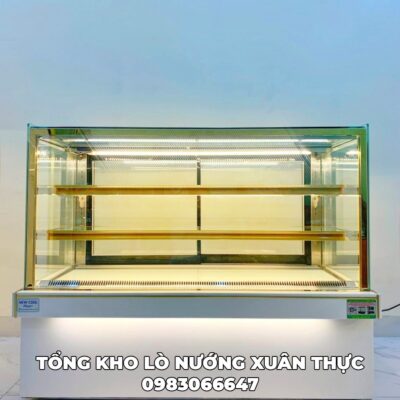 TỦ TRƯNG BÀY BÁNH KEM 3 TẦNG 1,5M NEW COOL PLUS