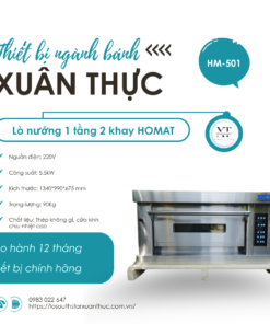 LÒ NƯỚNG 1 TẦNG 2 KHAY HOMAT HM-501