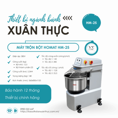 MÁY ĐÁNH BỘT HOMAT HM-25