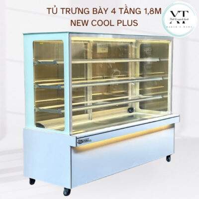 TỦ TRƯNG BÀY 4 TẦNG 1,8M NEW COOL PLUS