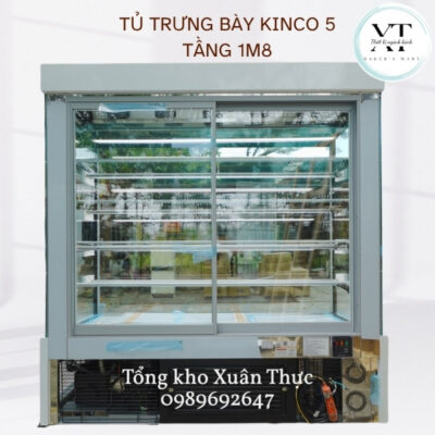 TỦ TRƯNG BÀY KINCO 5 TẦNG 1M8
