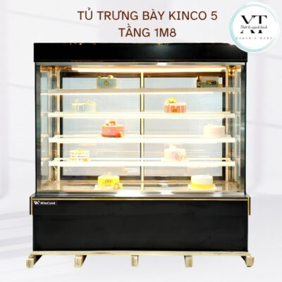TỦ TRƯNG BÀY KINCO 5 TẦNG 1M8