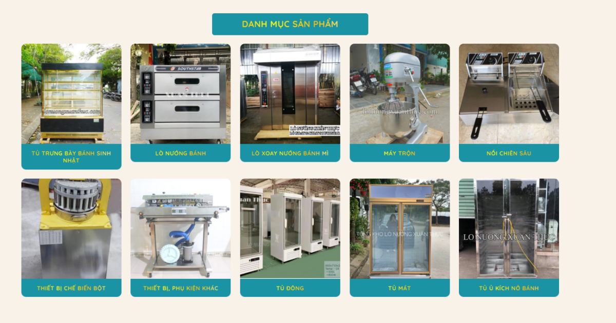 Sự Đa Dạng Trong Cung Cấp Thiết Bị Làm Bánh của Xuân Thực