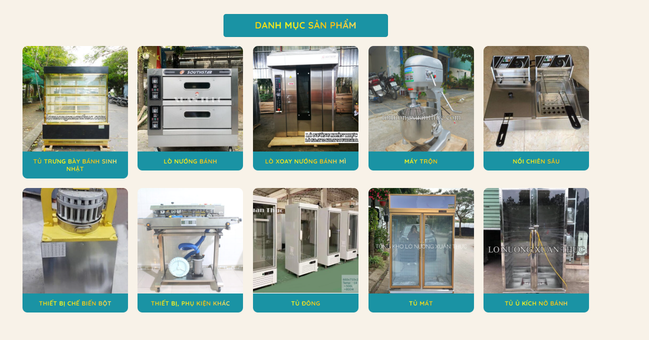 Sự Đa Dạng Trong Cung Cấp Thiết Bị Làm Bánh của Xuân Thực