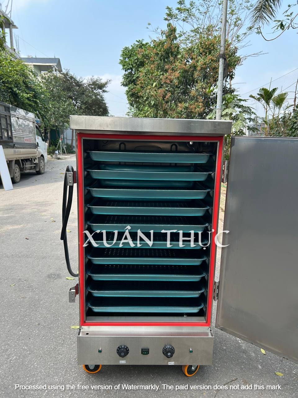 TỦ HẤP BÁNH BAO 8 KHAY TỦ HẤP BÁNH BAO 8 KHAY