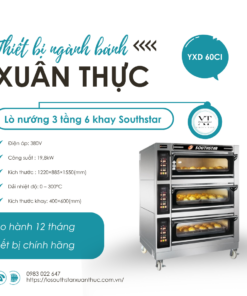 LÒ NƯỚNG SOUTHSTAR 3 TẦNG 6 KHAY YXD - 60 CI