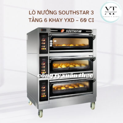 LÒ NƯỚNG SOUTHSTAR 3 TẦNG 6 KHAY YXD - 60 CI