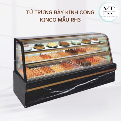 TỦ TRƯNG BÀY KÍNH CONG KINCO MẪU RH3