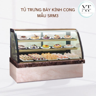 Tủ trưng bày kính cong KINCO SRM3