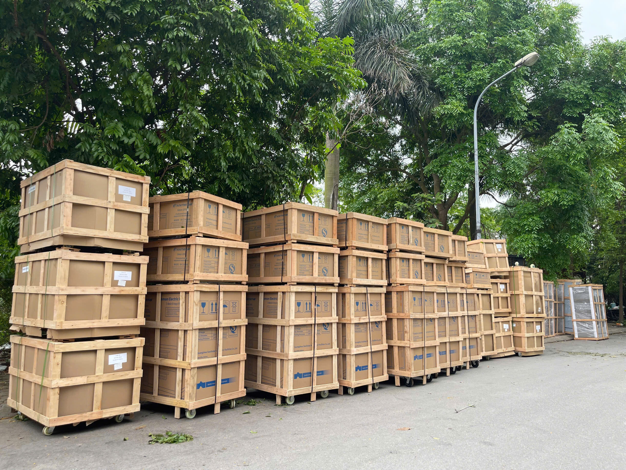 Lò nướng đối lưu được Xuân Thực nhập về thường xuyên