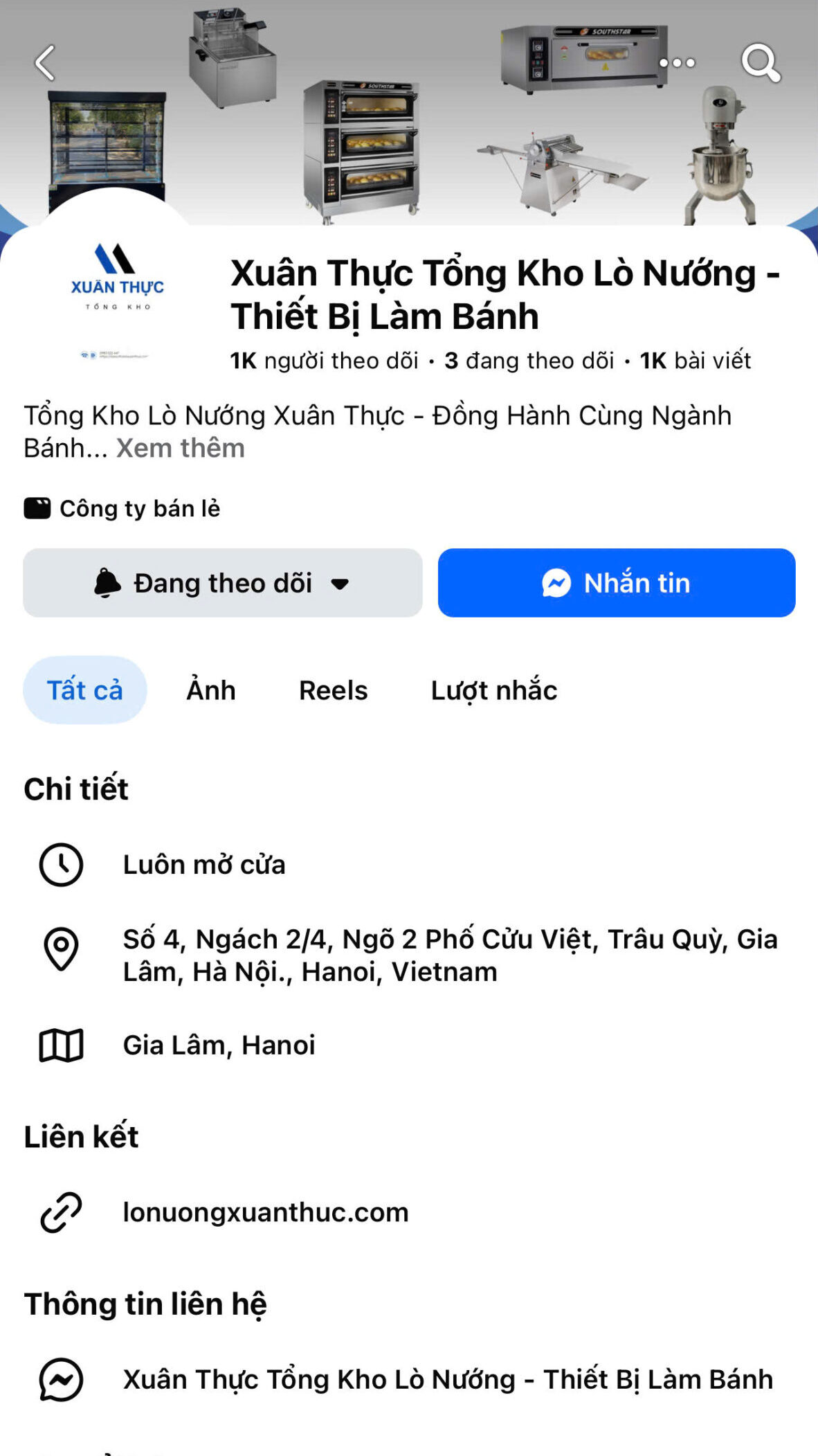 Fanpage chính thức của công ty TNHH Sản xuất và Dịch vụ Xuân Thực