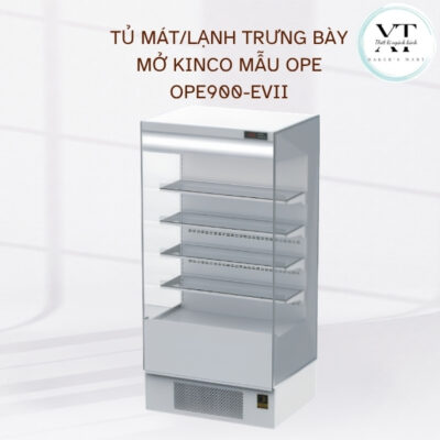 Tủ mát/lạnh trưng bày mở KINCO mẫu OPE900-EVII