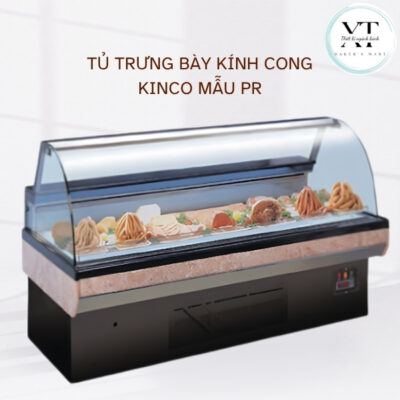 TỦ TRƯNG BÀY KÍNH CONG KINCO MẪU PR