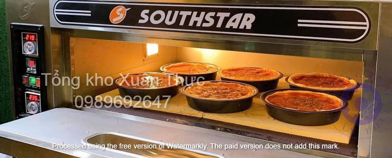 Lò sàn Southstar được sử dụng để nước Pizza