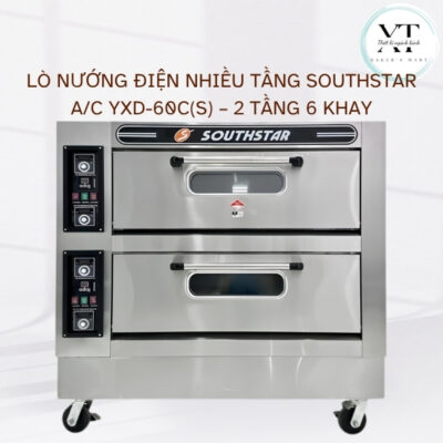 Lò nướng điện nhiều tầng SOUTHSTAR A/C YXD-60C(S) – 2 tầng 6 khay