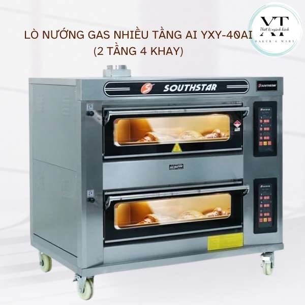 Lò nướng gas nhiều tầng AI YXY-40AI (2 tầng 4 khay) Lò nướng gas nhiều tầng AI YXY-40AI (2 tầng 4 khay)
