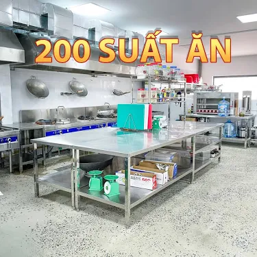 Bếp công nghiệp 200 suất ăn