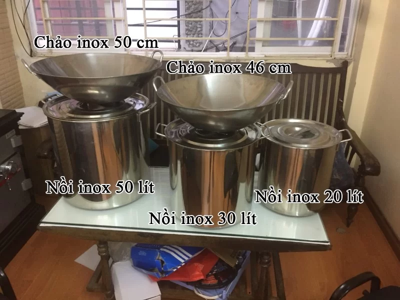 Nồi chảo bếp công nghiệp